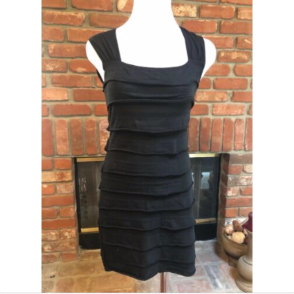 MAX STUDIO Black Ruffle Mini Dress - Picture 9 of 16